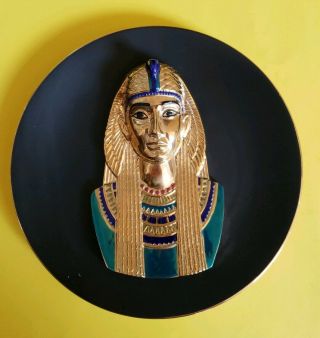 Bradex Collector Plate Cleopatra Egypt : Splendors Of An Ancient World 22k Gold