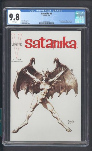Satanika 0 Cgc 9.  8 Verotik Comics Frank Frazetta Cover Danzig 1st 1995