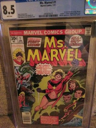 Ms Marvel 1 Cgc 8.  5 White Pages