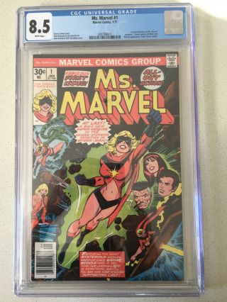 Ms Marvel 1 Cgc 8.  5 White Pages First Appearance Carol Danvers As Ms Marvel
