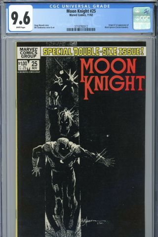 Moon Knight 25 Cgc 9.  6 1st Black Spectre