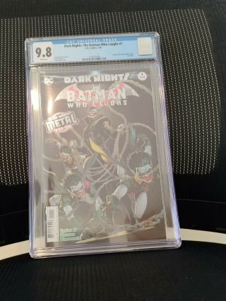 Dark Nights: The Batman Who Laughs 1 Cgc 9.  8 Wp (foil Cover)