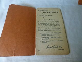1920s 3 Booklets Howard Thurston ' s Book of Magic Volumes 3 4 & 5 3