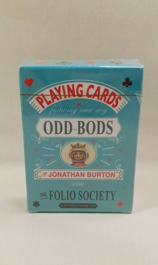 Odd Bods Playing Cards By Jonathan Burton For The Folio Society 54 Cards Deck