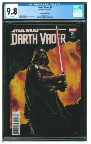 Darth Vader 1 (2017) Marvel Adi Granov 1:25 Variant Cover Cgc 9.  8 Aa223