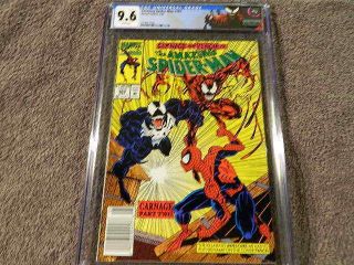 1992 Marvel Comics Spider - Man 362 - 2nd App.  Carnage Newsstand Cgc 9.  6