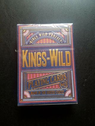 Americana Blue Limited Edition Playing Cards By Kings Wild Project 1631/1750
