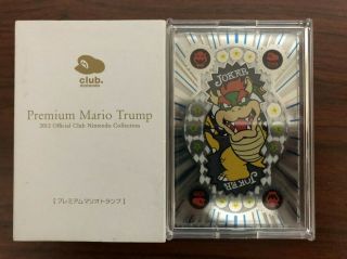 Rare Club Nintendo 2012 Platinum Mario Trump Playing Cards From Japan