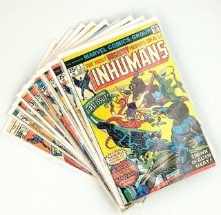 Marvel Comics - The Inhumans,  Complete Run 1 - 12 Bronze Age 