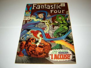 Fantastic Four 65 1967 Silver Age Key Marvel 1st App.  Of Ronan The Accuser Vf