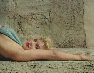 1953 Risque Lithograph Young Sexy Marilyn Monroe 385