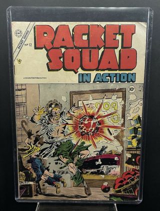 Racket Squad In Action 12 1954 Classic Steve Ditko Explosion Cover Comic