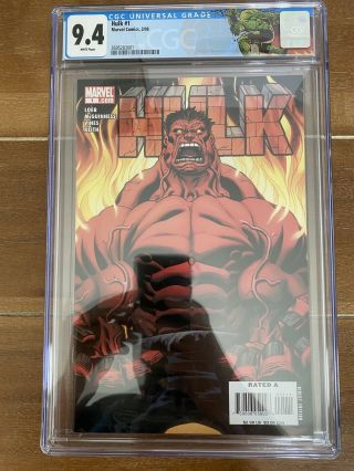 Hulk 1 (mar 2008,  Marvel) 1st App Red Hulk Cgc 9.  4 Hulk Label