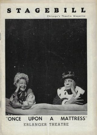 Dody Goodman " Once Upon A Mattress " Buster Keaton / Harold Lang 1960 Playbill