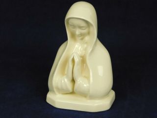 Goebel Praying Virgin Mary Madonna W.  Germany All White 3 3/4 " Religious Figure