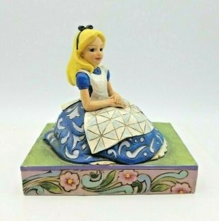 Jim Shore Disney Alice " Awaiting An Adventure " Alice In Wonderland Figurine