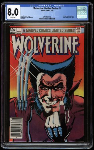 Wolverine Limited Series 1 Cgc 8.  0 Newsstand