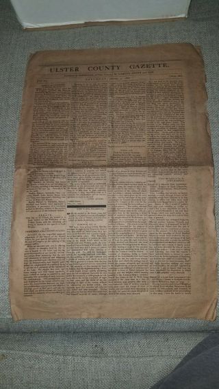 Ulster County Gazette January 4 1800 Newspaper George Washington Death Newspaper