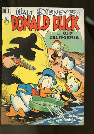 Four Color 328 Fine - 5.  5 Donald Duck / Carl Barks Art 1951 Dell Comics