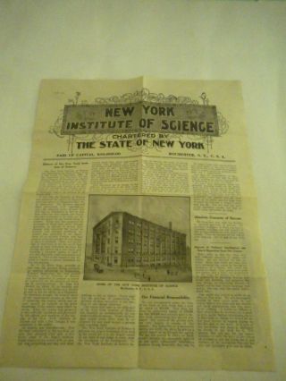 York Institute Of Science - 1912 Advertisement - Hypnotism & Occult Science