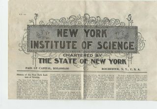 York Institute of Science - 1912 Advertisement - Hypnotism & Occult Science 3