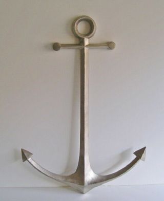Vintage Nautical Cast Iron Boat Anchor Wall Art Sculpture