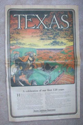 March 2,  1986 Austin American - Statesman Sesquicentennial Issue Texas 150 Years