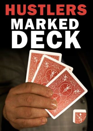 Mak Magic Marked Deck " Hustlers " Red Bicycle Playing Cards Shark See Video