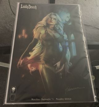 Lady Death Merciless Onslaught 1 Naughty Edition Nm Shannon Maer Cover