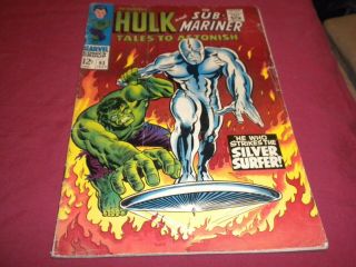 Ka1 Tales To Astonish 93 Marvel 1967 Silver Age 3.  0/gd/vg Comic Silver Surfer