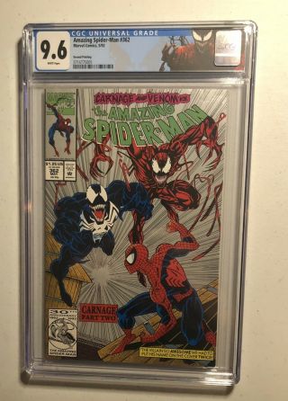 Spider - Man 362 Cgc 9.  6 Second Printing 2nd Appearance Of Carnage