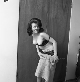 1960s Negative - Sexy Nude Brunette Pinup Girl Hattie Donald - Cheesecake T279124