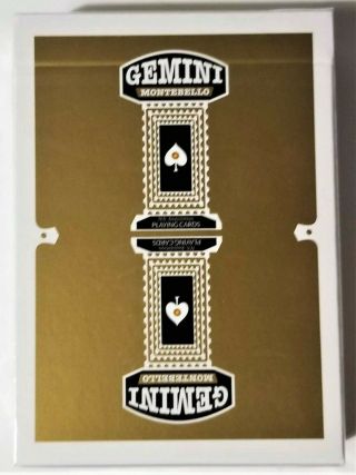 Gemini Casino Gold Playing Cards Limited Edition Deck By Toomas Pintson Uspcc