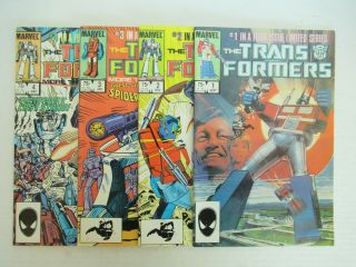 Marvel Comics 1984 The Transformers 1 2 3 4 Limited Series