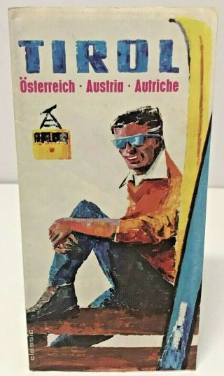 Vintage Travel Tourist Brochure Tyrol Austria Skiing Holiday Photo Images 1960s