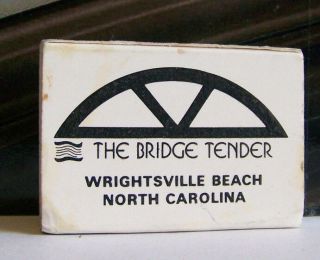 Rare Vintage Matchbook Cover D1 Wrightsville Beach North Carolina Bridge Box