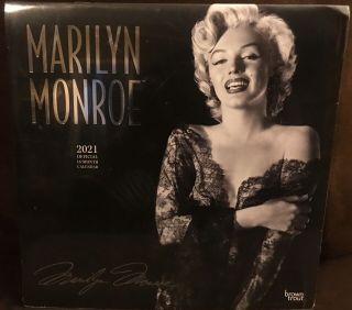 Official Marilyn Monroe 16 Month 2021 Wall Calendar In Shrink Wrap