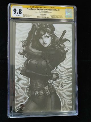 Peter Parker: The Spectacular Spider - Man 1 Cgc 9.  8 Rare Artgerm Signed Variant