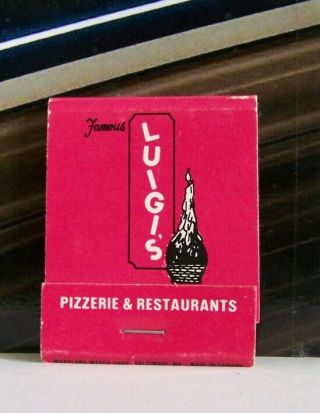 Rare Vintage Matchbook L1 Bethesda Maryland Luigi 