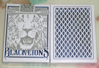 1 Deck David Blaine Black Lions Blue Playing Cards S10315528 - 乙d3