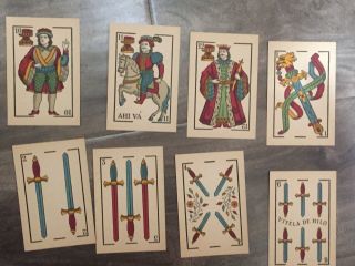 Antique Playing Cards Naipes 71 Los Leones C.  1900 Very Rare Us Playing Card Co.