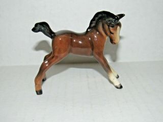 Royal Doulton Foal Horse Brown Black Hand Made Ceramic Sculpture Da81