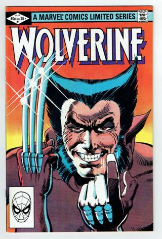 1982 Wolverine 1 Marvel Limited Series Comic Book Vintage Frank Miller