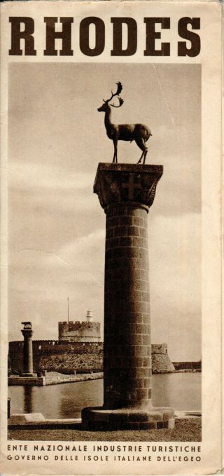 Greece,  1935,  Vintage Tourism Guide / Advertising Brochure - Rhodes