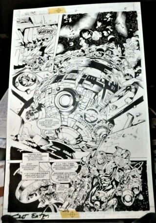 Green Lantern: The Corps 2 Page 5 1999 Art By Scot Eaton/kryssing