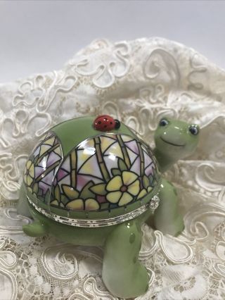 “pansy” The Turtle Ardleigh Elliott Music Box 2008,  ”wonders Of Nature”collection