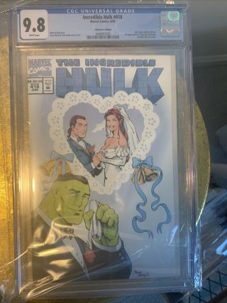 The Incredible Hulk 418 Cgc 9.  8 Marvel 1st Appearance Of Talos And Untamed