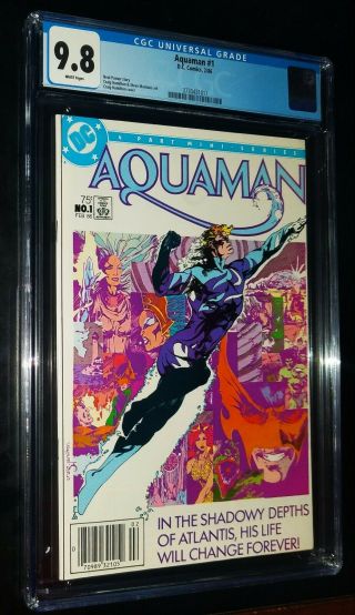 Aquaman 1 1986 Dc Comics Cgc 9.  8 Nm/mt White Pages