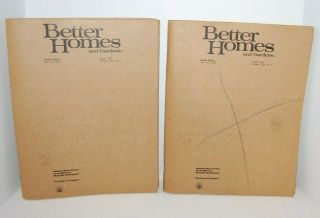2 Vintage Braille Magazines Better Homes & Gardens Library Of Congress