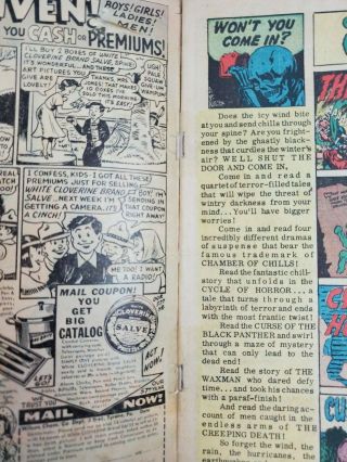 Chamber of Chills 19 Harvey Comics 1953 Golden Age Pre - Code Horror 3
